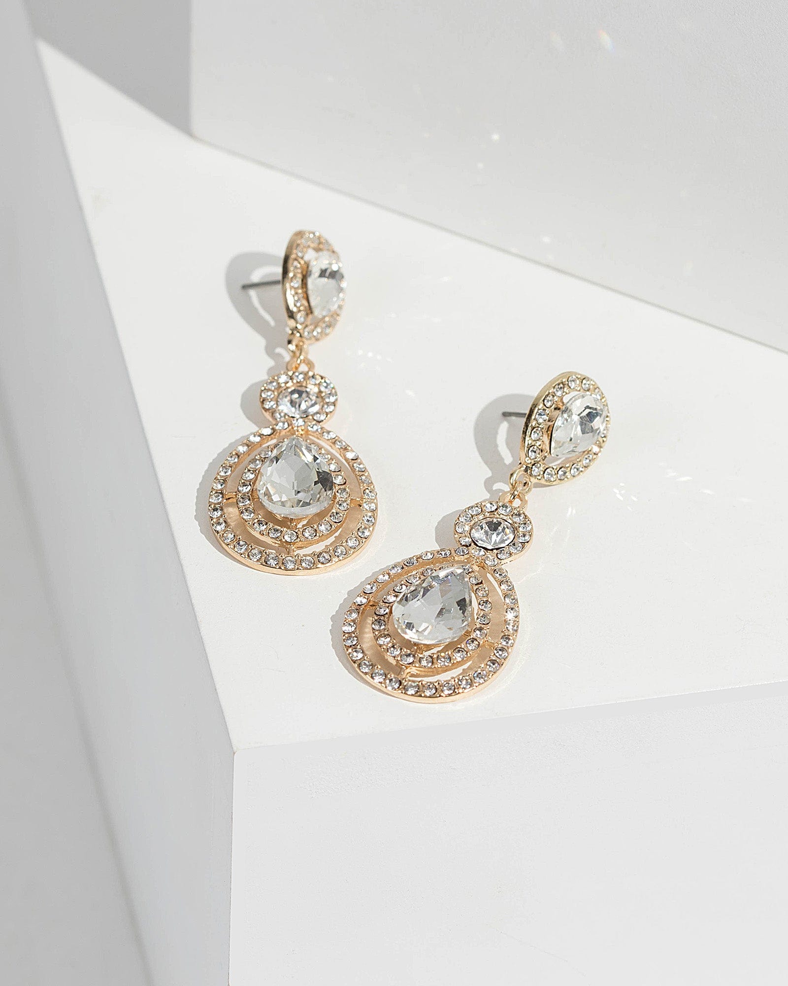 Double deals teardrop earrings