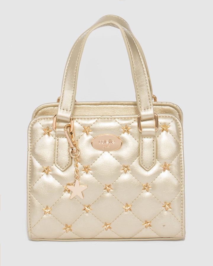 Colette by Colette Hayman Gold Kids Stud Star Mini Tote Bag