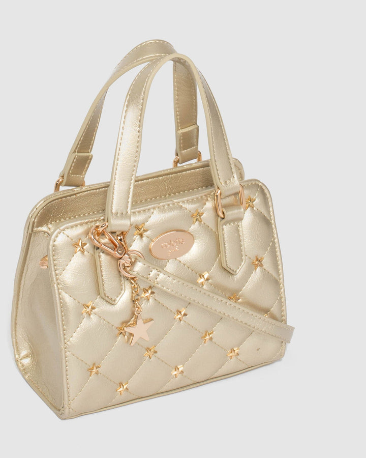 Colette by Colette Hayman Gold Kids Stud Star Mini Tote Bag