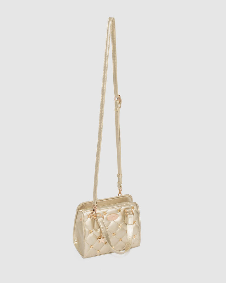 Colette by Colette Hayman Gold Kids Stud Star Mini Tote Bag