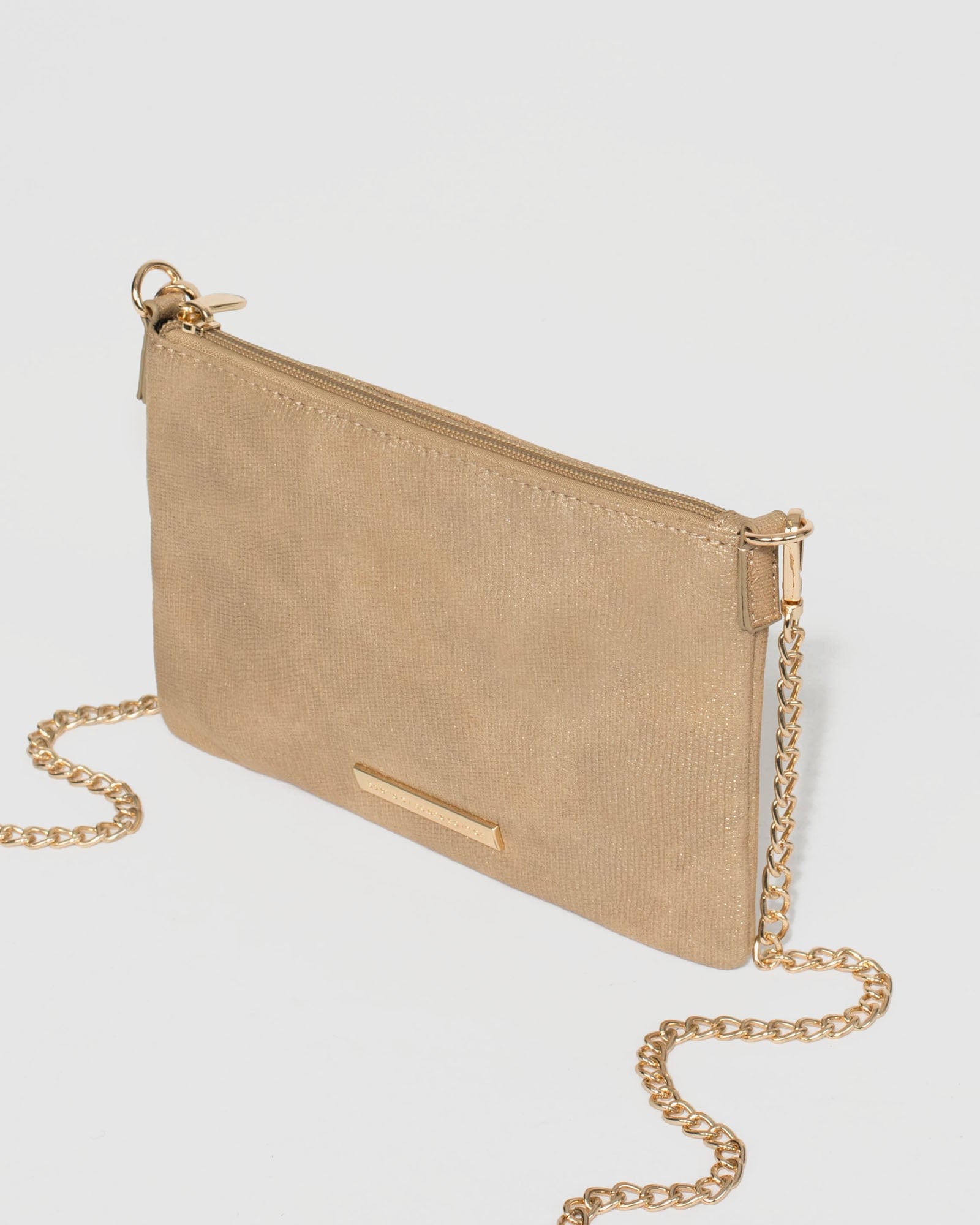 Gold chain cheap cross body bag