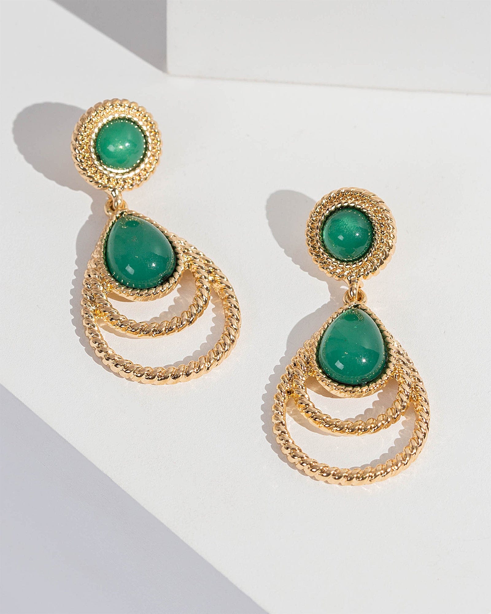 Three store drop earrings