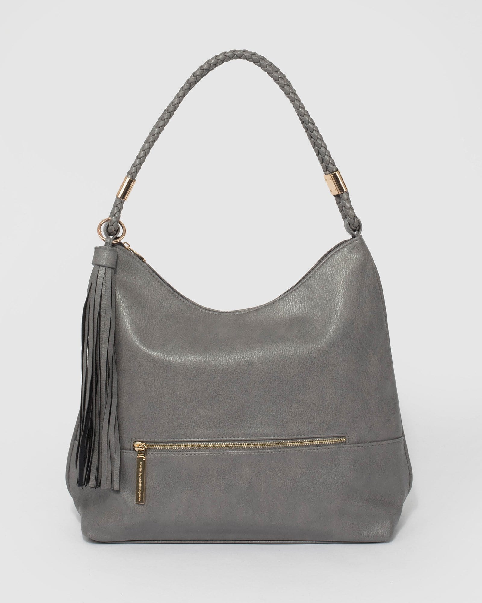 Grey Nina Double Strap Slouch Bag colette by colette hayman