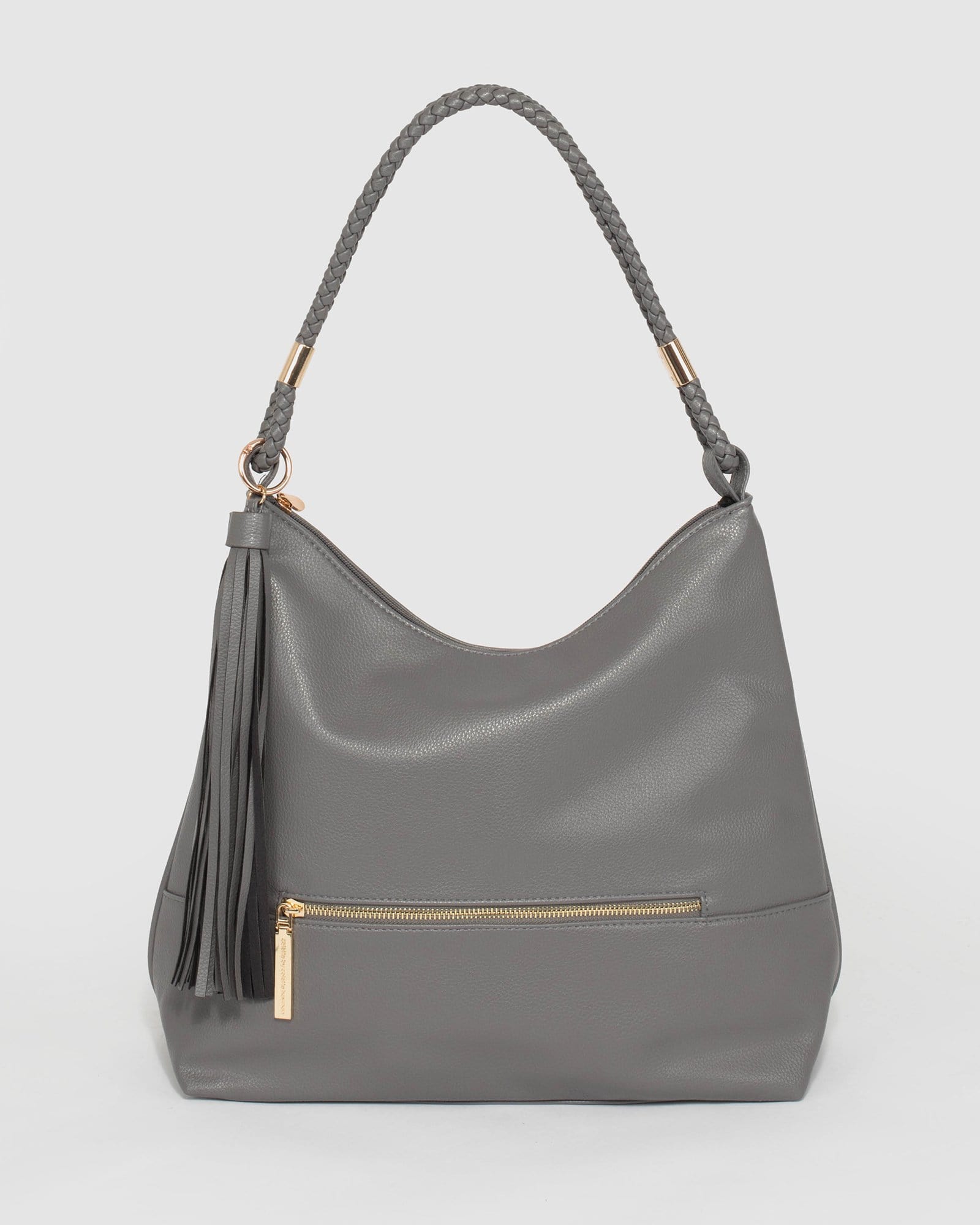 Grey Nina Double Strap Slouch Bag Online Colette Hayman