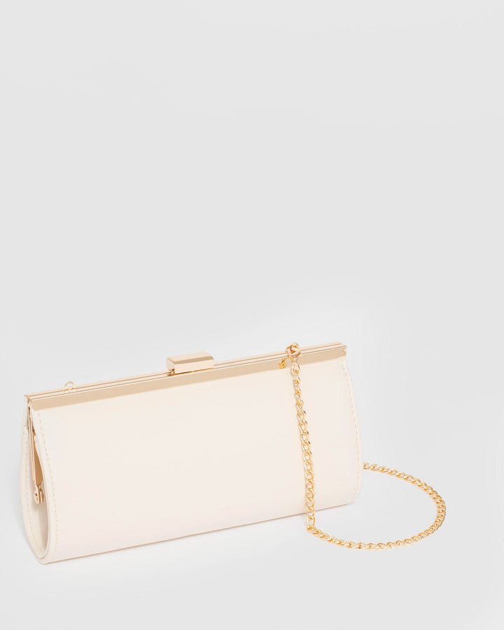 Colette by Colette Hayman Ivory Liza Clip Clutch Bag