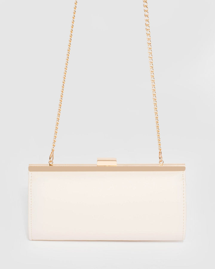 Colette by Colette Hayman Ivory Liza Clip Clutch Bag