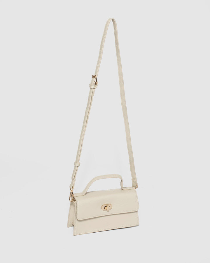 Colette by Colette Hayman Ivory Luna Lock Mini Bag