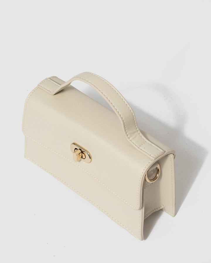 Colette by Colette Hayman Ivory Luna Lock Mini Bag