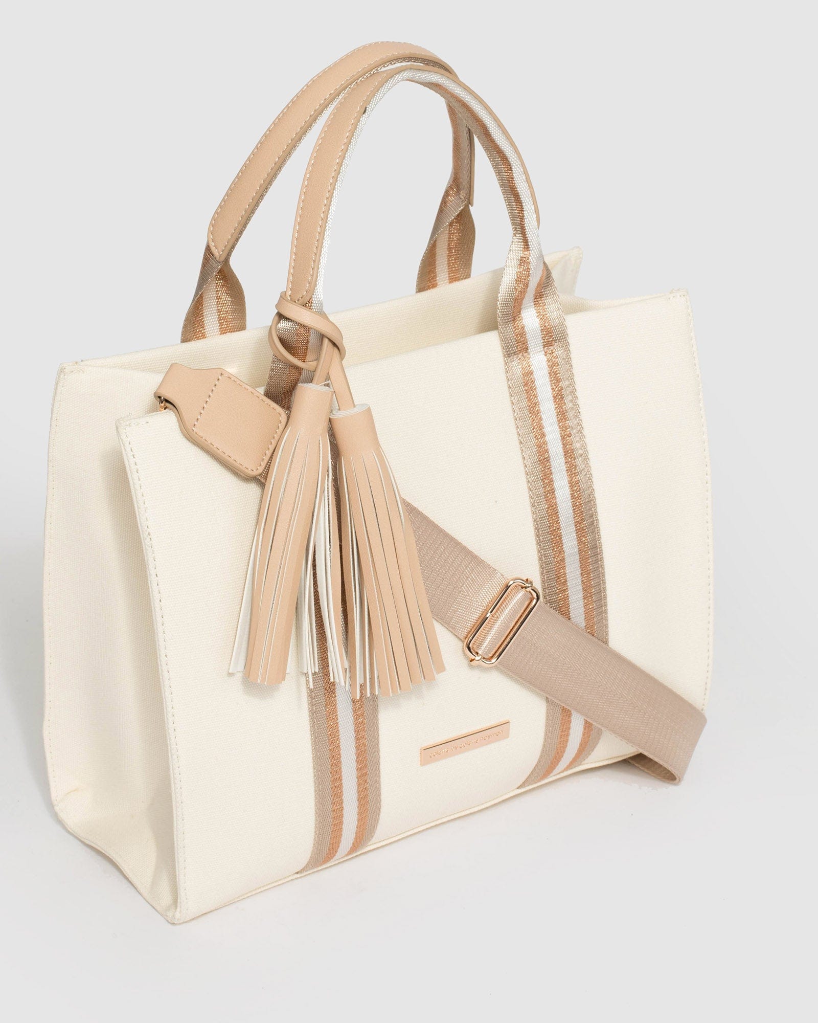 Ivory Zeta Tassel Crossbody Bag – colette by colette hayman