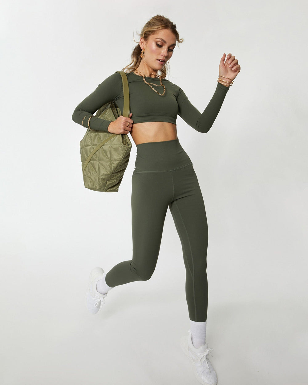 Khaki Billie Sport Tote Bag Online – colette by colette hayman