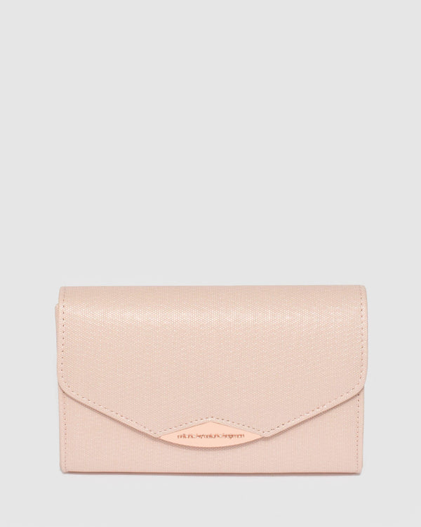 Colette by Colette Hayman Madi Envelope Rose Gold Clutch Bag