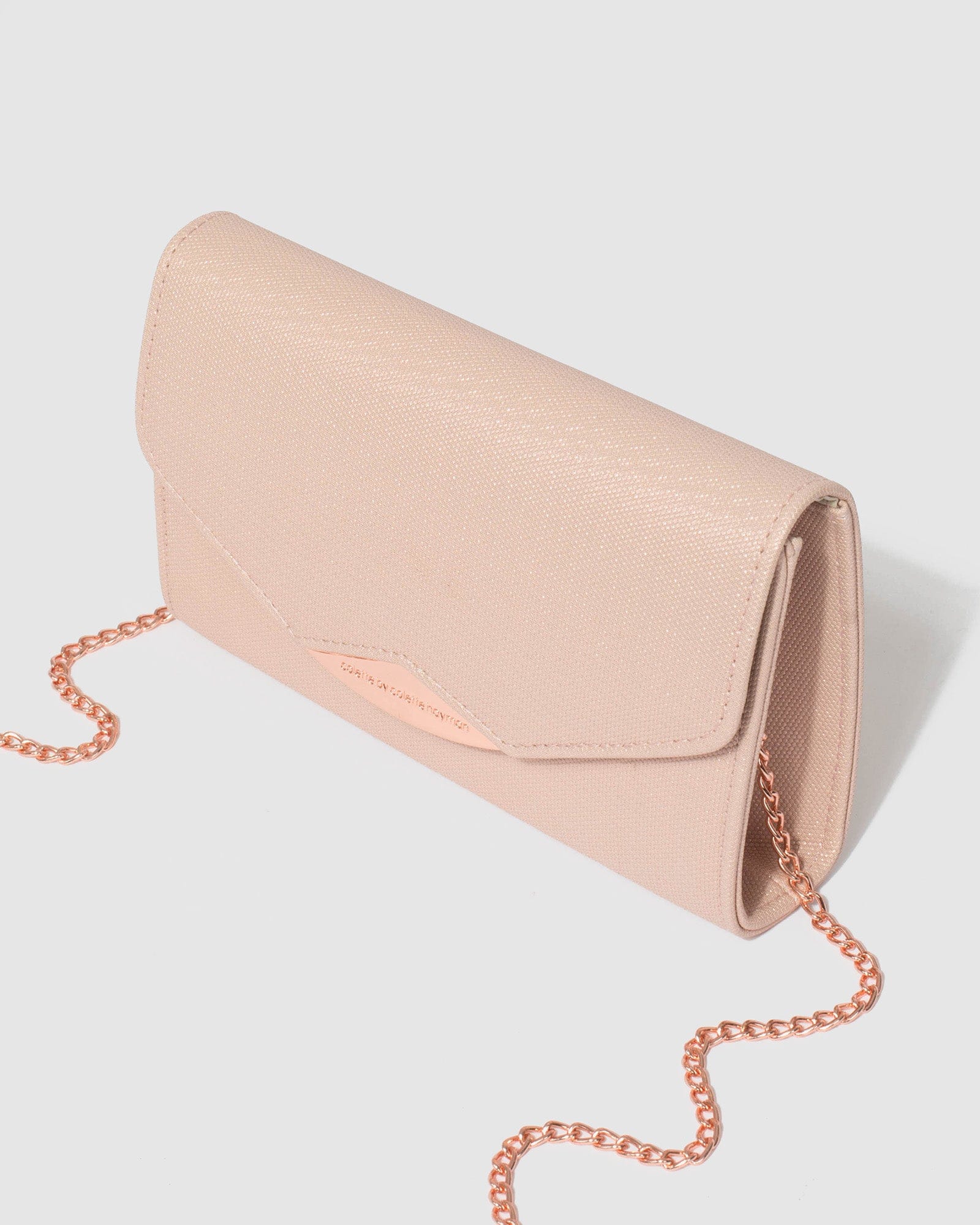 Colette rose store gold clutch