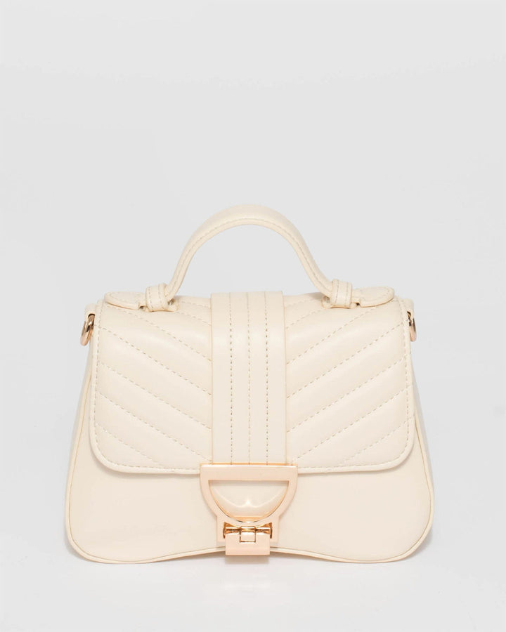 Colette by Colette Hayman Meredith Top Handle Ivory Mini Tote Bag