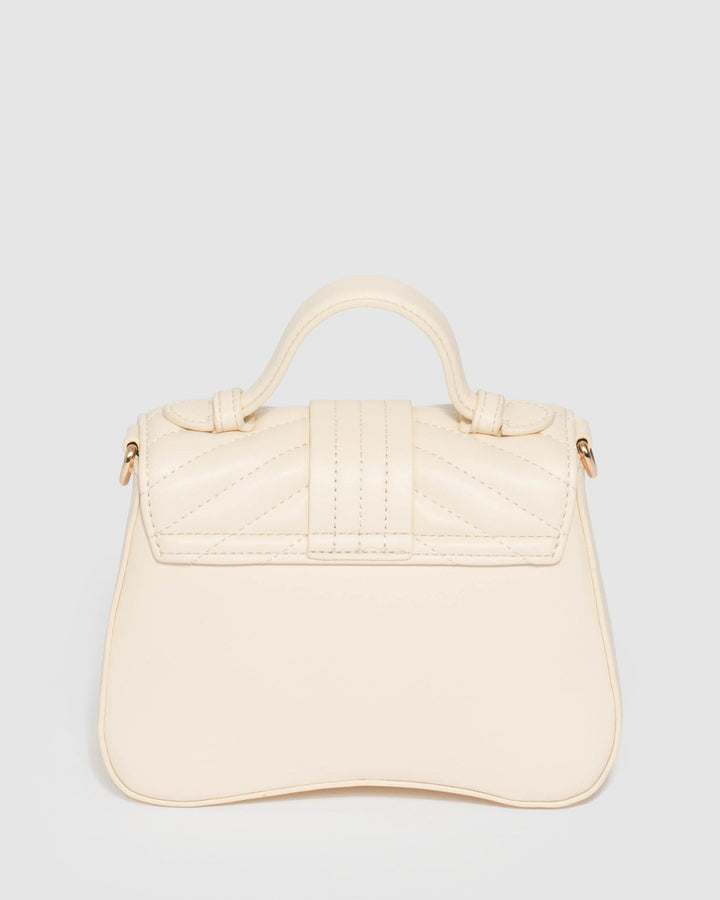 Colette by Colette Hayman Meredith Top Handle Ivory Mini Tote Bag