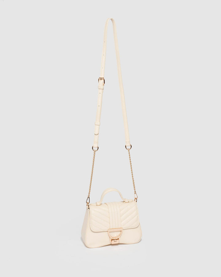 Colette by Colette Hayman Meredith Top Handle Ivory Mini Tote Bag