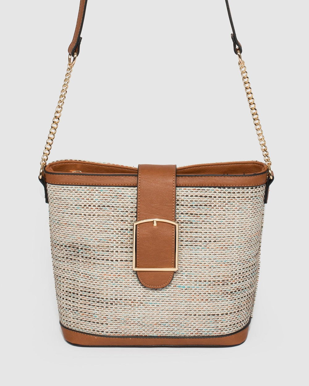 Camilla Crossbody Raffia Bag