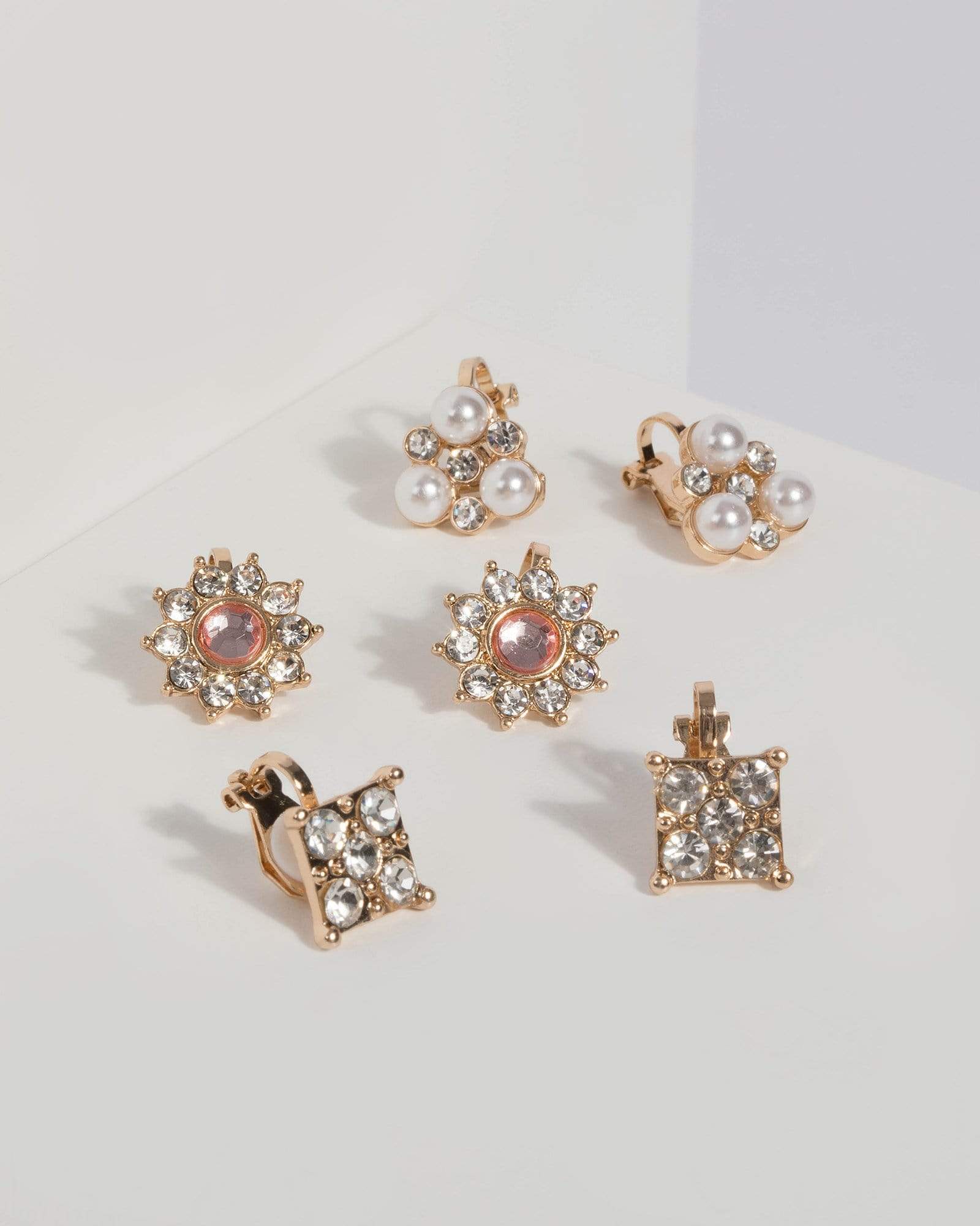 Crystal clip clearance on earrings