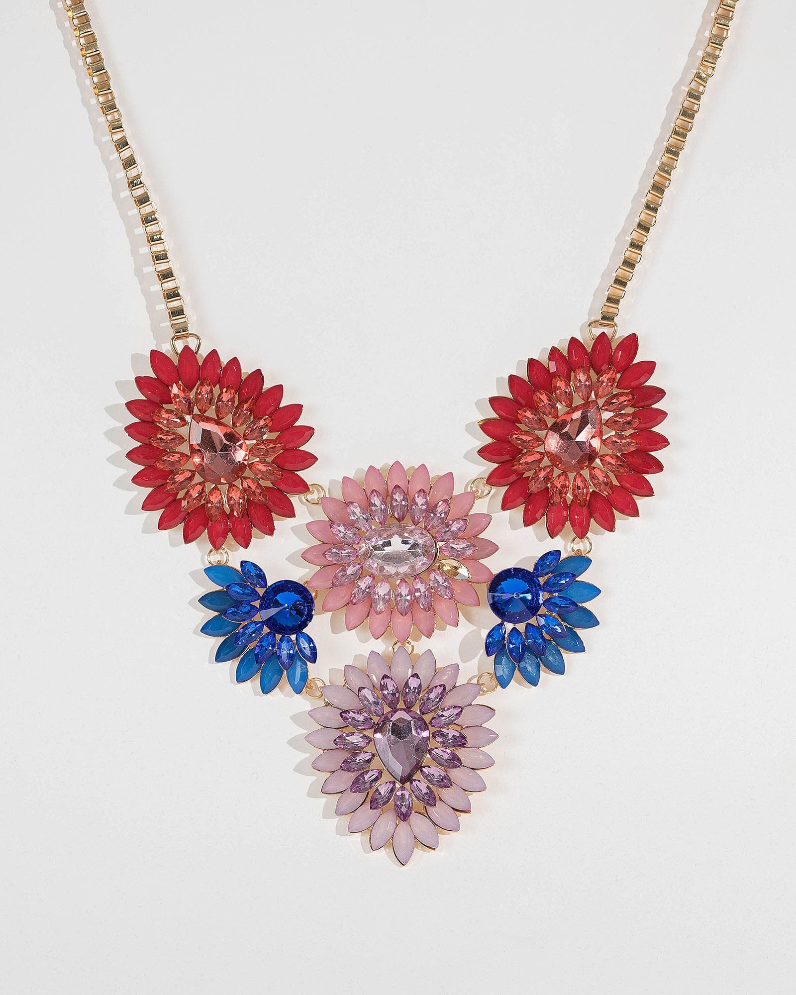 Multi coloured clearance statement necklace