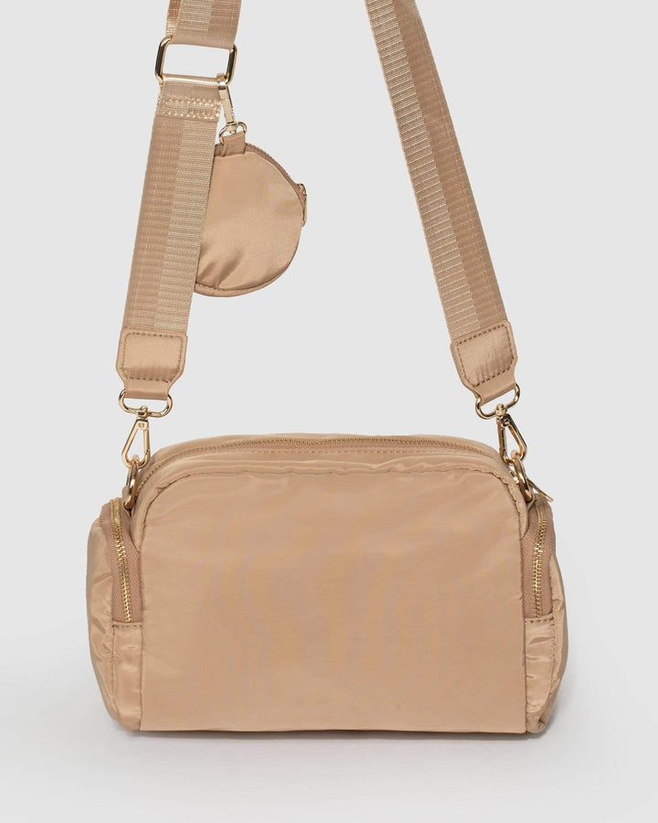 Colette by Colette Hayman Nude Harper Nylon Crossbody Bag