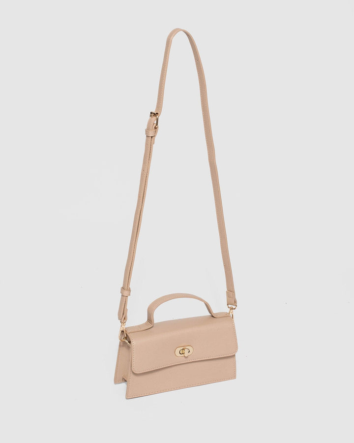 Colette by Colette Hayman Nude Luna Lock Mini Bag