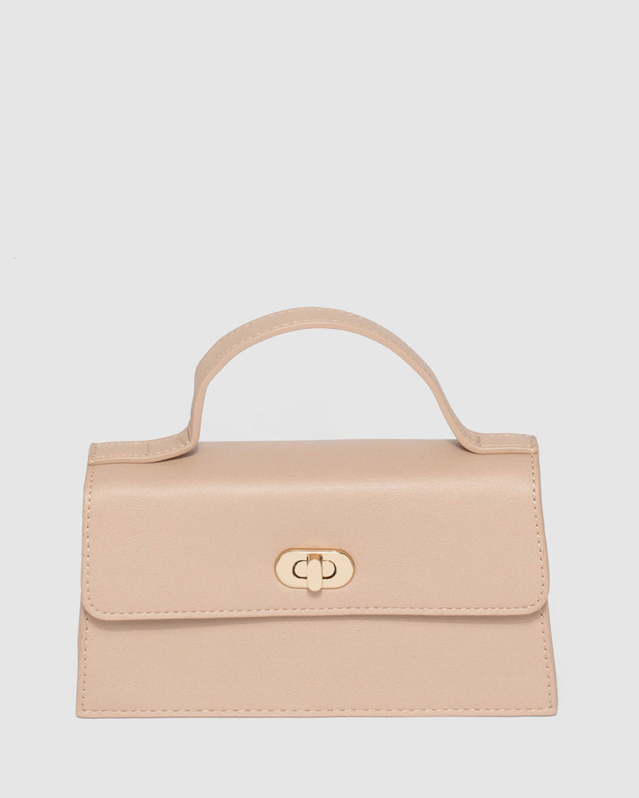 Colette by Colette Hayman Nude Luna Lock Mini Bag