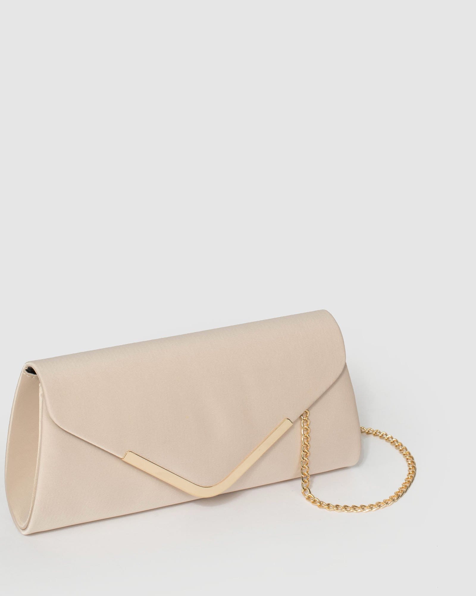 Nude deals clutch purse