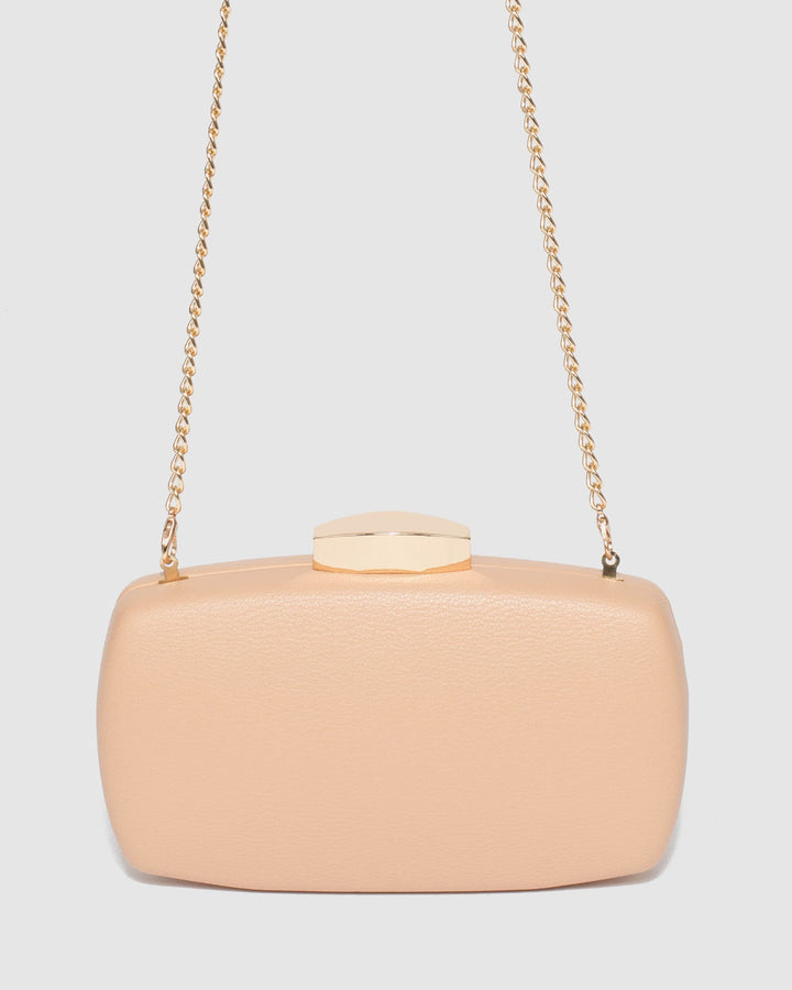 Colette by Colette Hayman Nude Samara Hardcase Clutch Bag