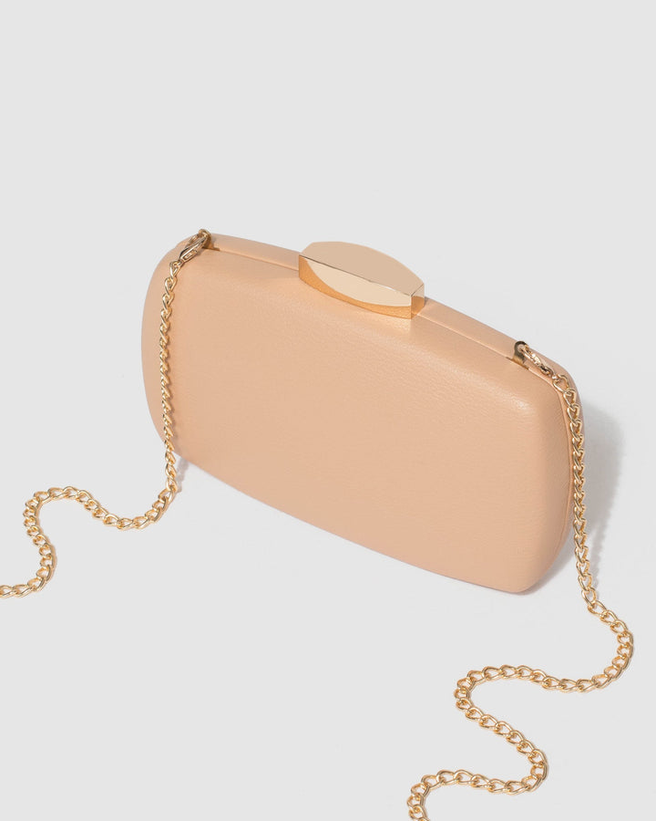 Colette by Colette Hayman Nude Samara Hardcase Clutch Bag