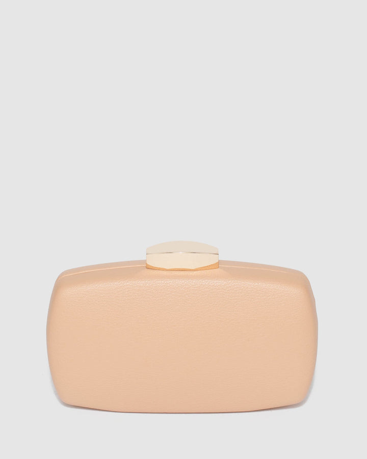 Colette by Colette Hayman Nude Samara Hardcase Clutch Bag