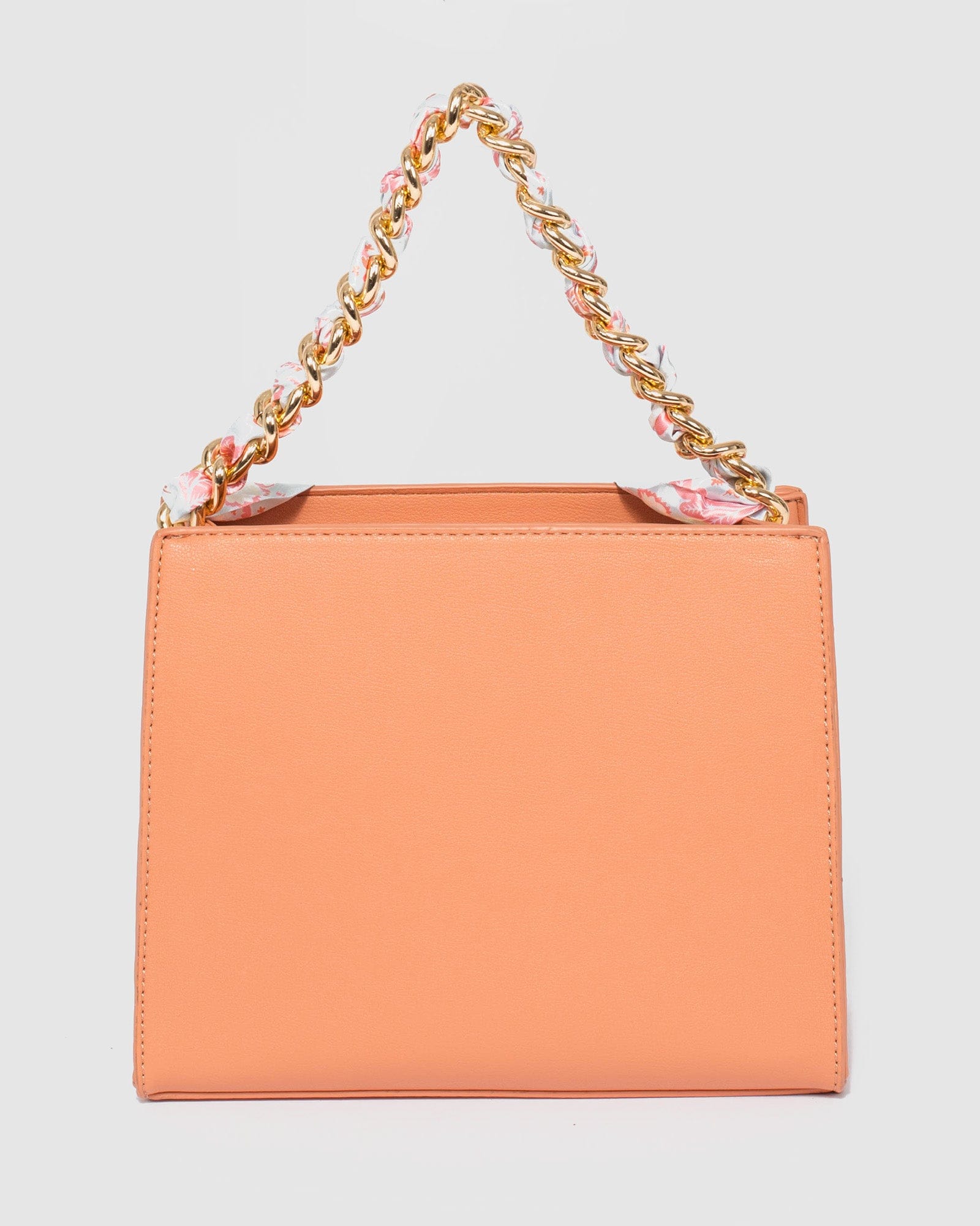 Orange Dion Braided Chain Bag