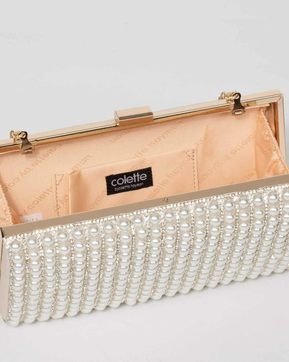 Women's Designer Heavy Pearl Work Clutch Bag