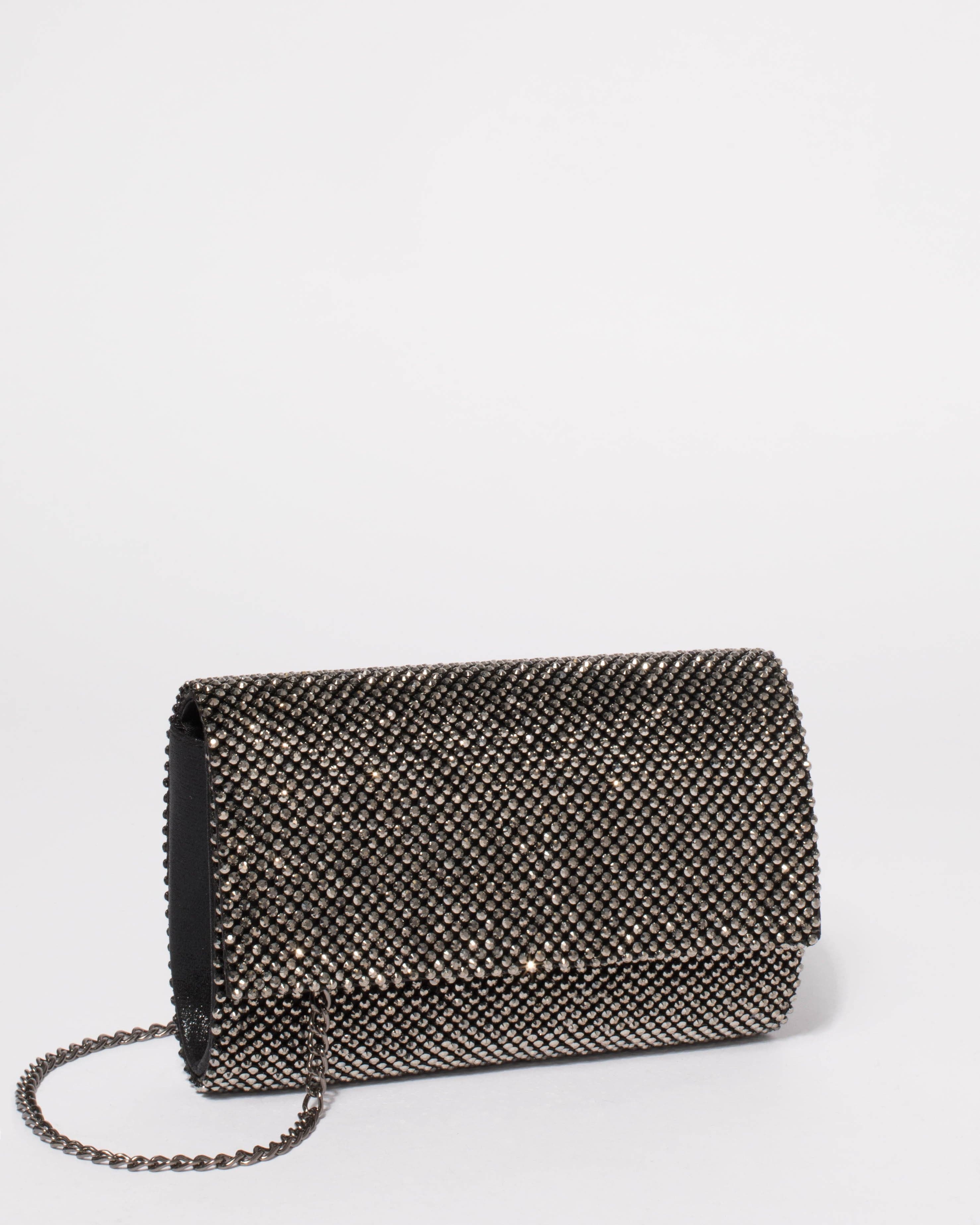 Evening Bags | Bridal Bags | Prom Bags | Classic Evening Bags Carlo Fellini  - Gina Evening Bag (N 023) (Pewter)