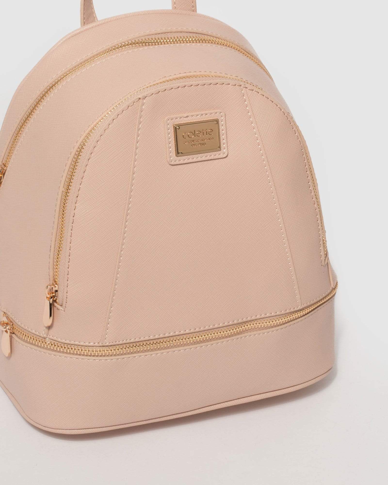 Pink Bridget Medium Backpack With Gold Hardware colette by