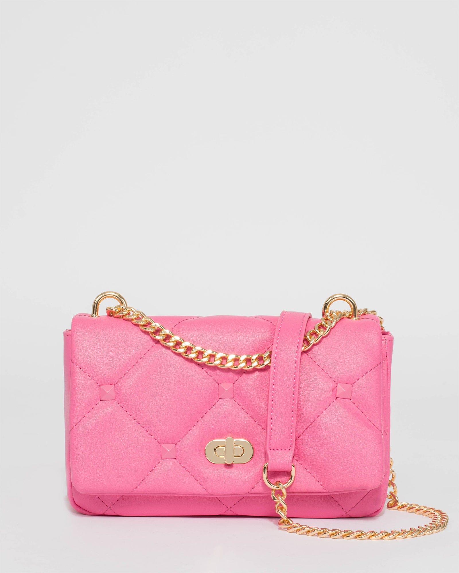 Pink discount quilted bag