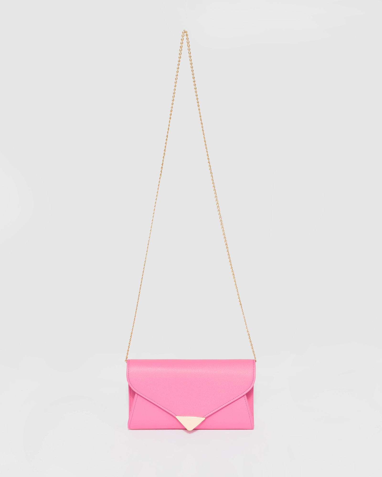 Pink Clare Metal Tip Clutch Bag – colette by colette hayman