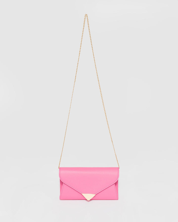 Colette by Colette Hayman Pink Clare Metal Tip Clutch