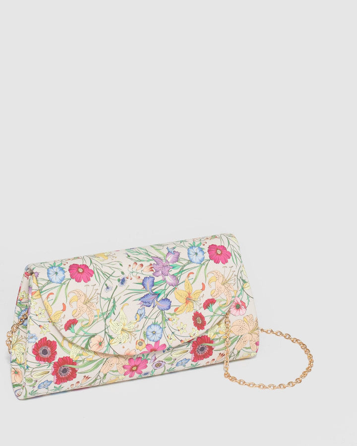 Colette by Colette Hayman Print Leaha Fold Over Clutch Bag