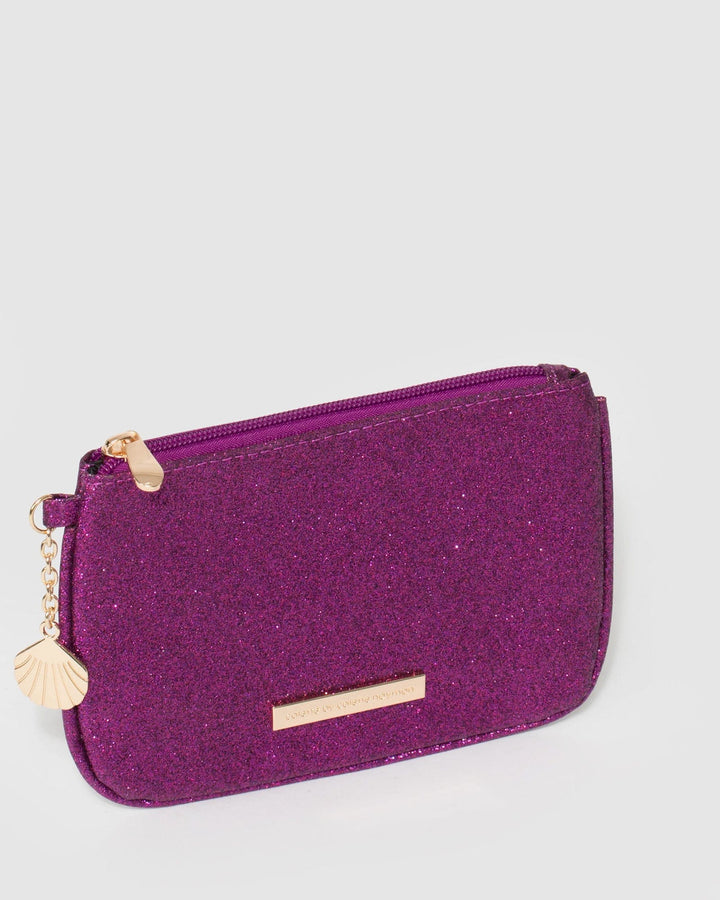 Colette by Colette Hayman Purple Shell Charm Purse