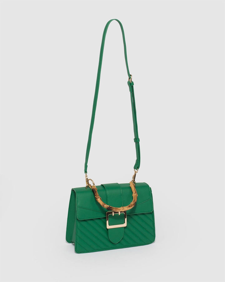 Colette by Colette Hayman Rachel Handle Small Green Crossbody Bag