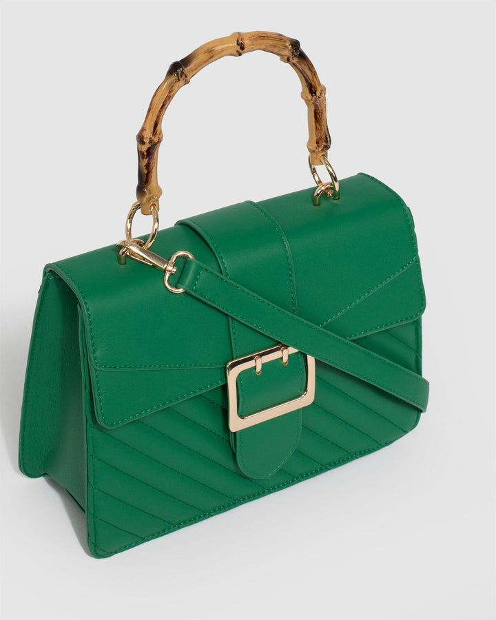 Colette by Colette Hayman Rachel Handle Small Green Crossbody Bag