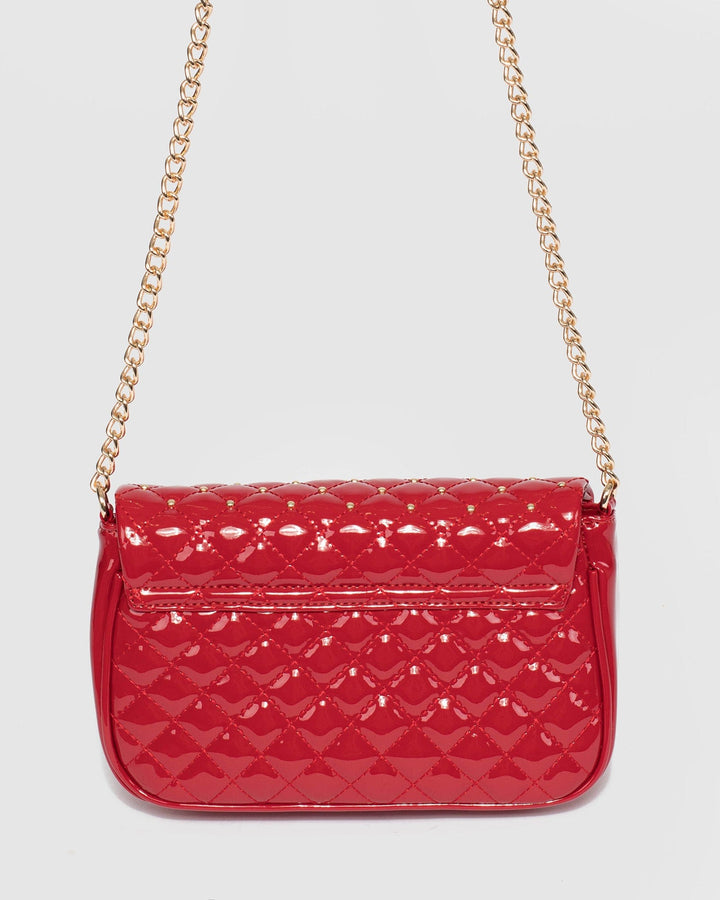 Colette by Colette Hayman Red Taija Stud Crossbody Bag