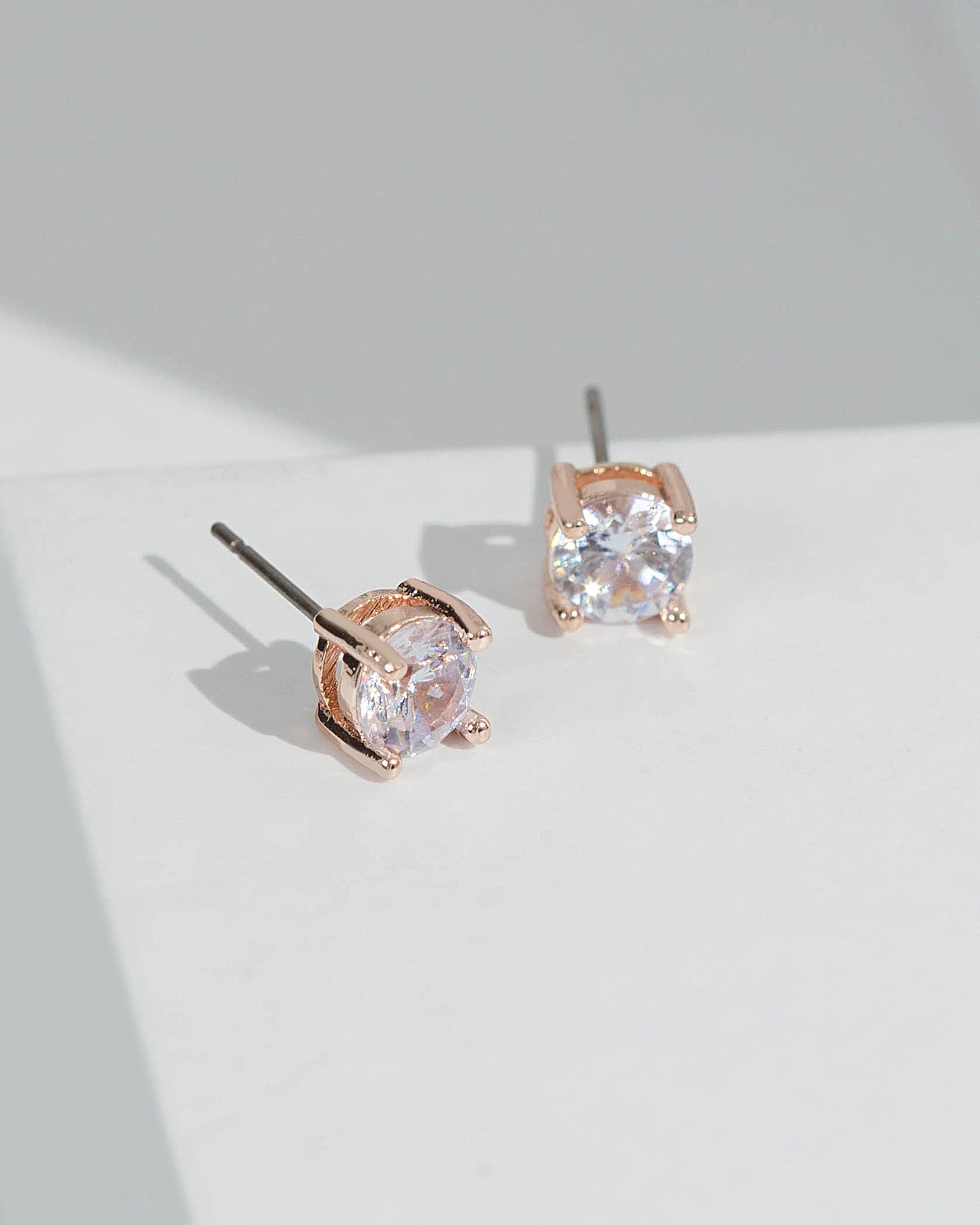 Rose gold clearance cubic zirconia earrings