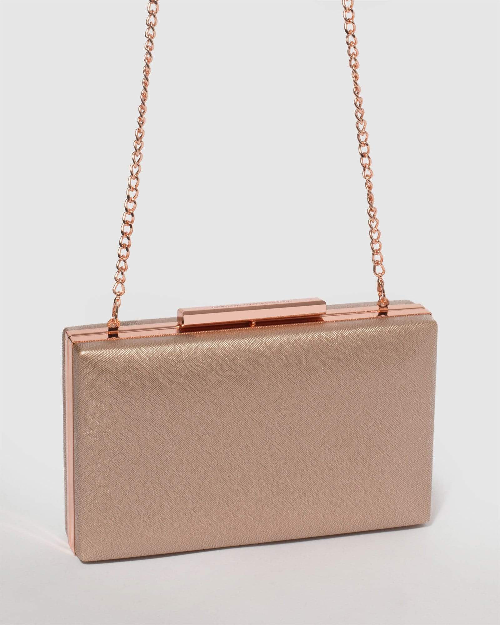 Black Mia Chain Glitter Clutch Bag Online | Colette Hayman – colette by  colette hayman