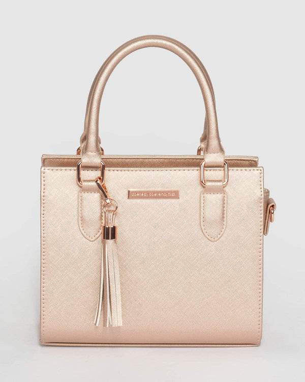 Rose Gold Sia Tassel Mini Bag | Mini Bags