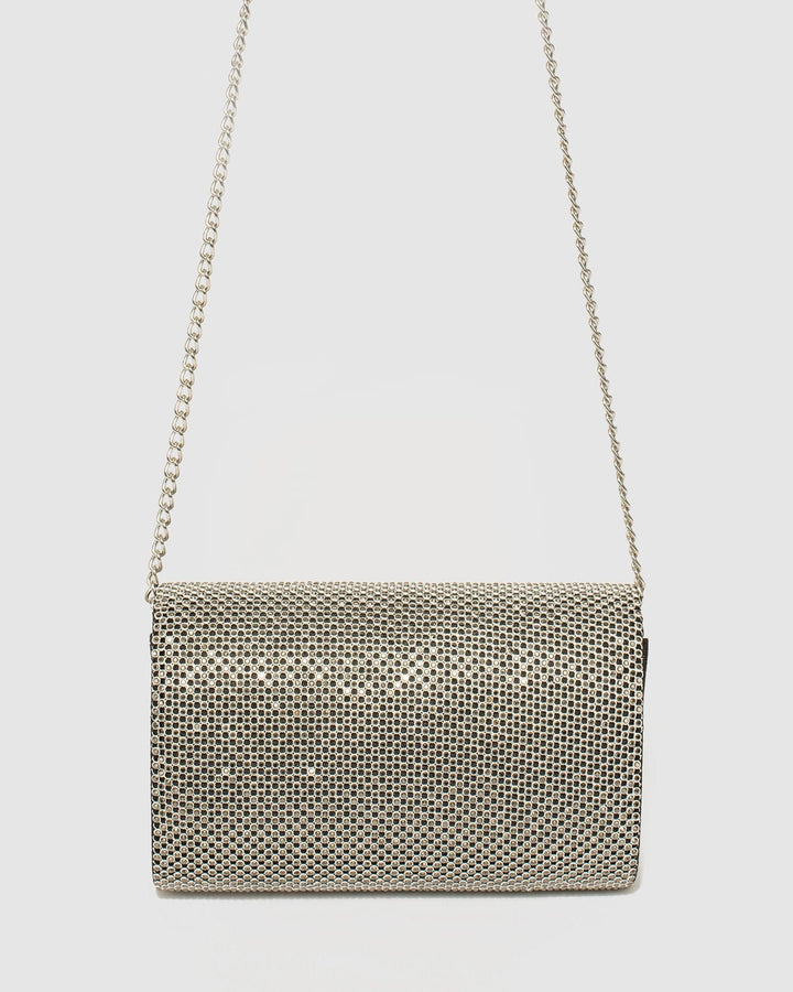 colette silver clutch