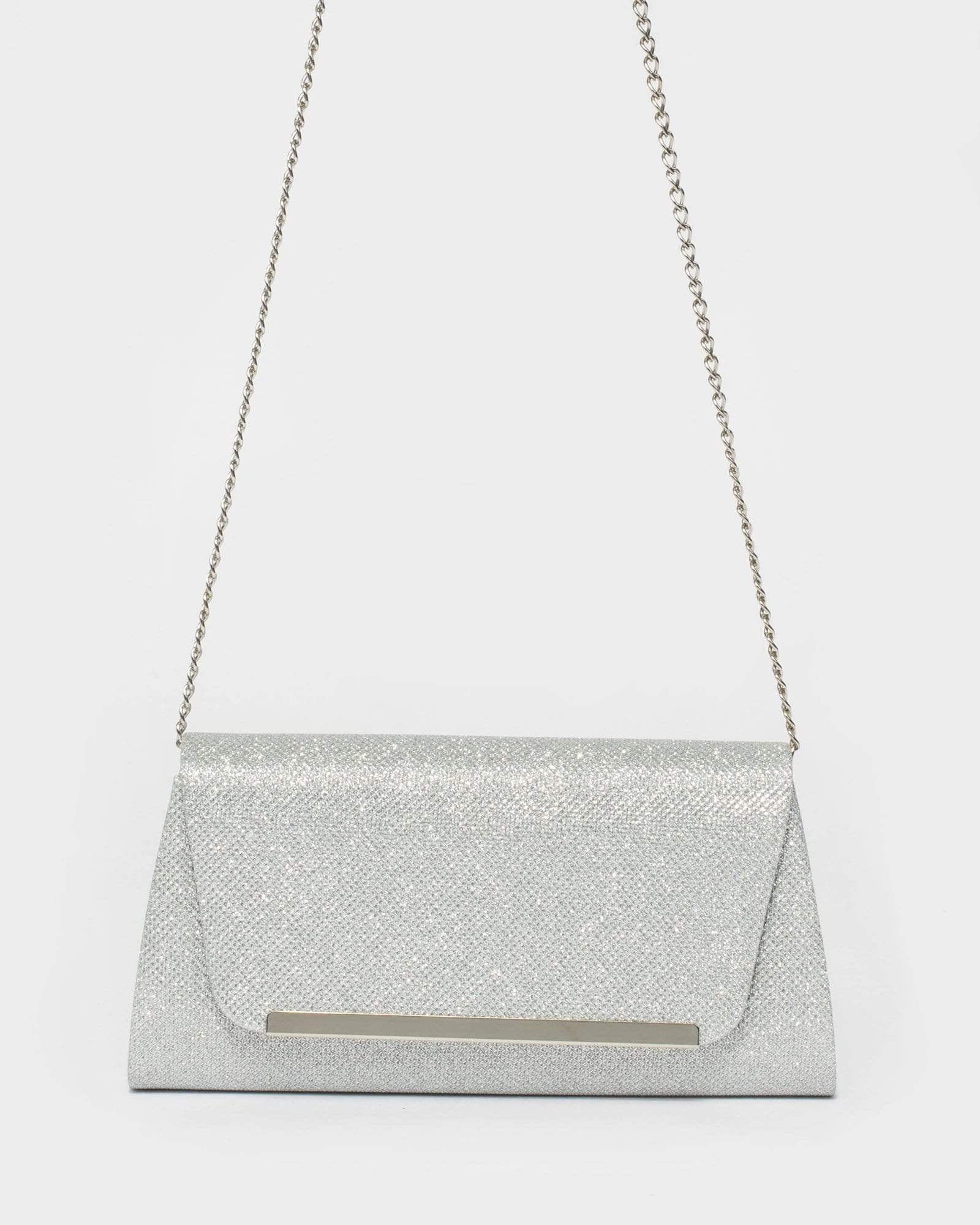 Silver Leaha Bar Clutch Bag – colette by colette hayman