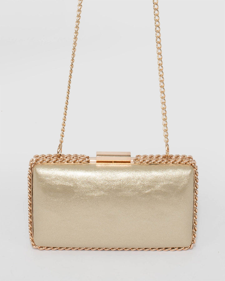 Colette by Colette Hayman Steph Chain Gold Clutch Bag