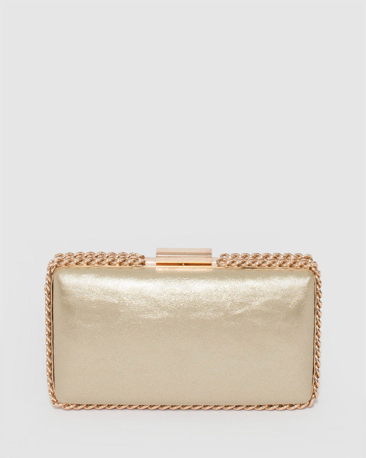 Colette by Colette Hayman Steph Chain Gold Clutch Bag