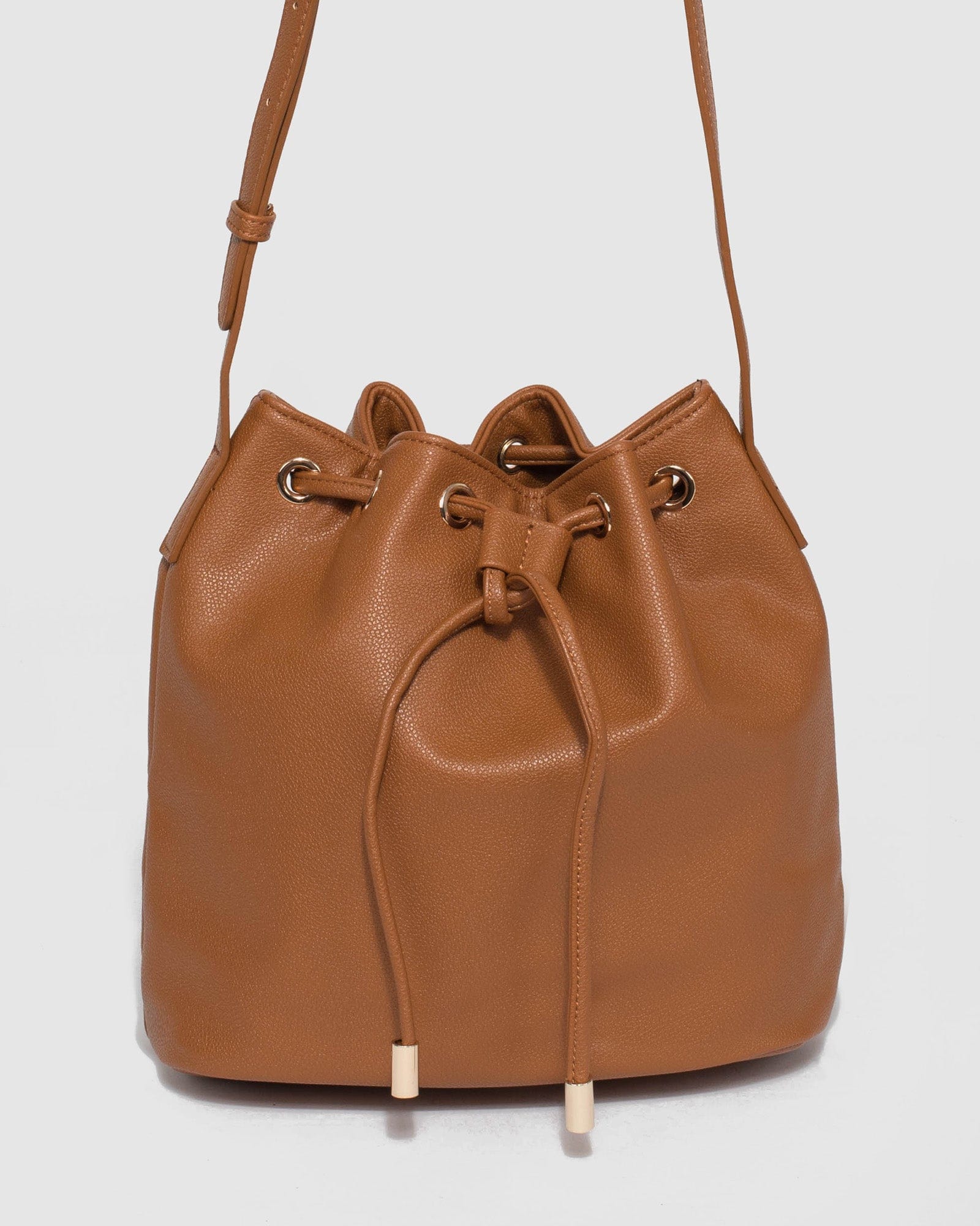 Tan 2025 drawstring bag