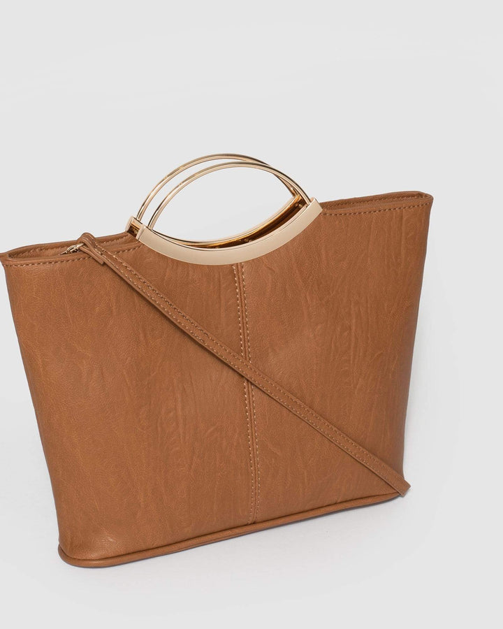 Tan Jessie Clutch Bag | Clutch Bags